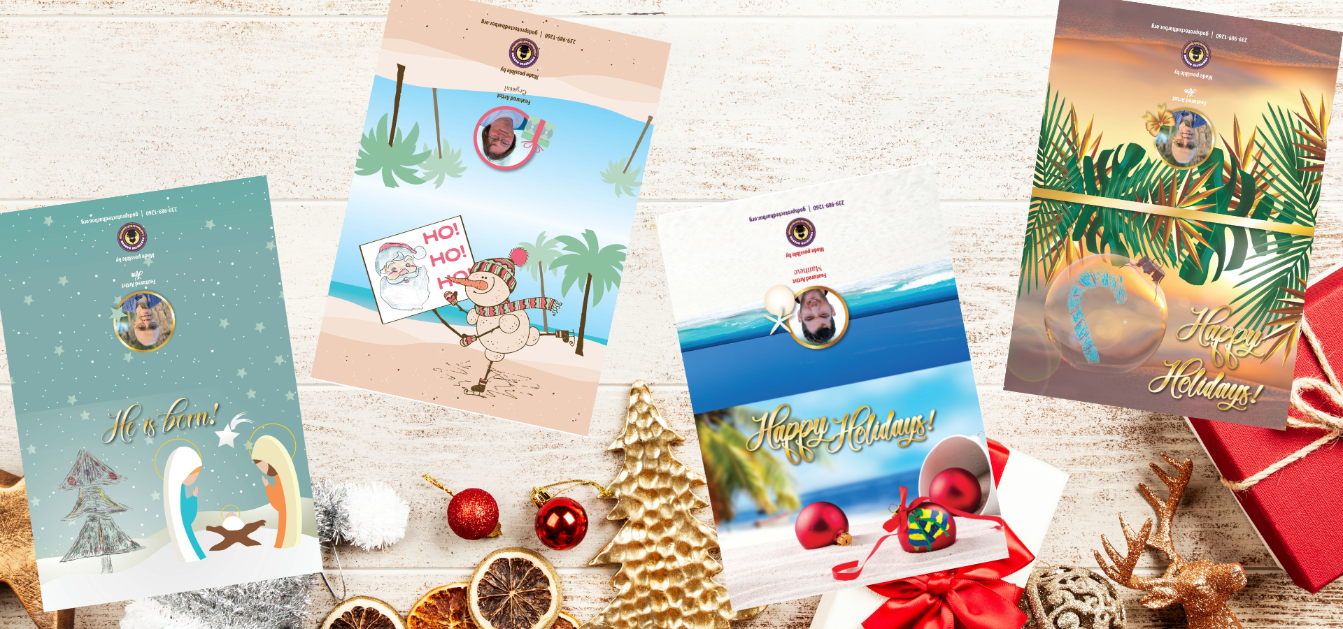 Image of holiday cards. 